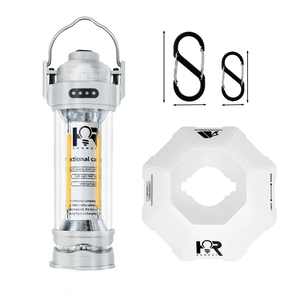 3000mAH Waterproof Camping Lantern - Retro Tent Lighting, Outdoor Atmosphere Decor