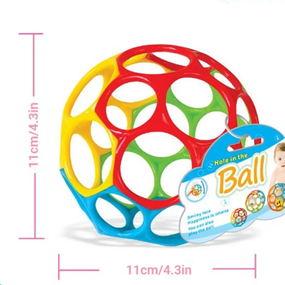 Baby Rattle Teether Ball Newborn Sensory Toys Soft Safe