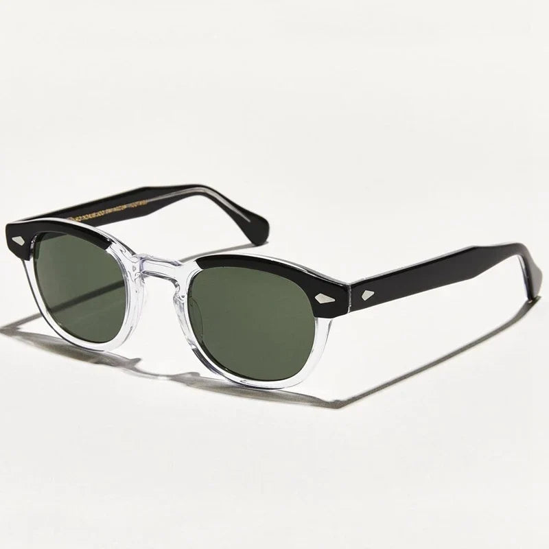 Polarized Sunglasses Vintage Round Acetate Frame Summer 2026 Driving Glare Reduction Gift Idea