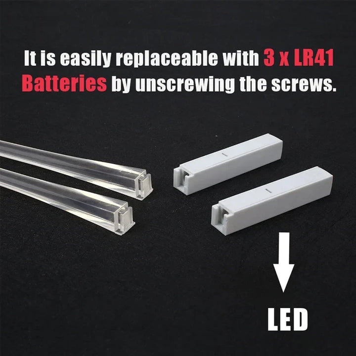 LED Luminous Lightsaber Chopsticks - Light Up Star Wars Party Tableware, Fun Kitchenware for Kids
