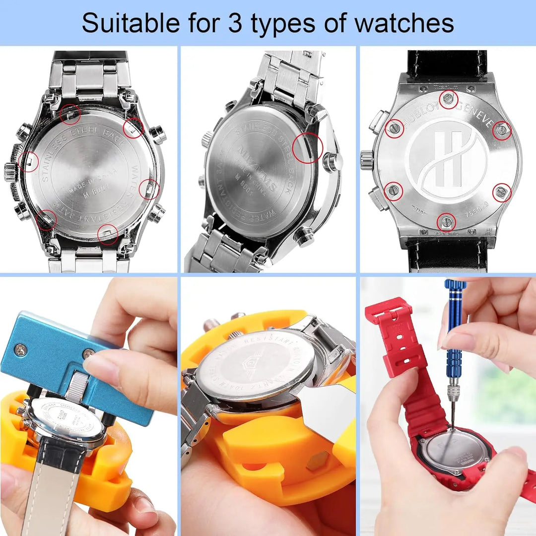 Watch Repair Tool Kit All In One 32-Piece Set Fall 2026 DIY Repair Kit With Screwdrivers Case Opener Tweezers