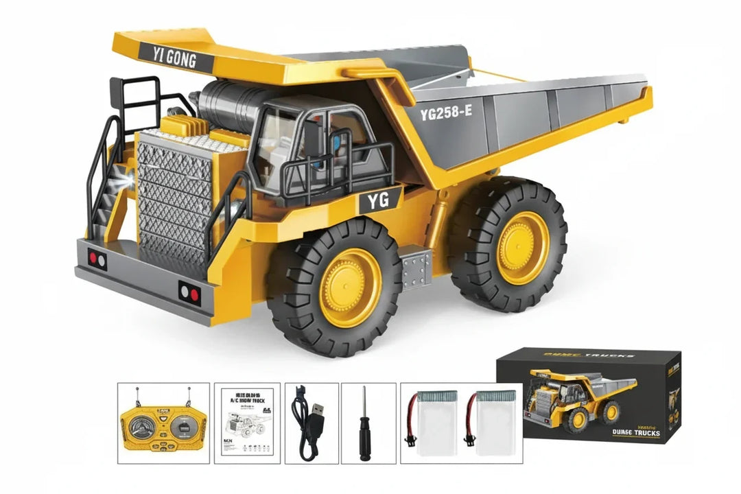 Remote Control Excavator Toy 4x4 Durable Alloy Construction Vehicle TikTok Viral Fall 2025 Kids Gift