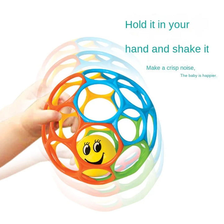 Baby Rattle Teether Ball Newborn Sensory Toys Soft Safe