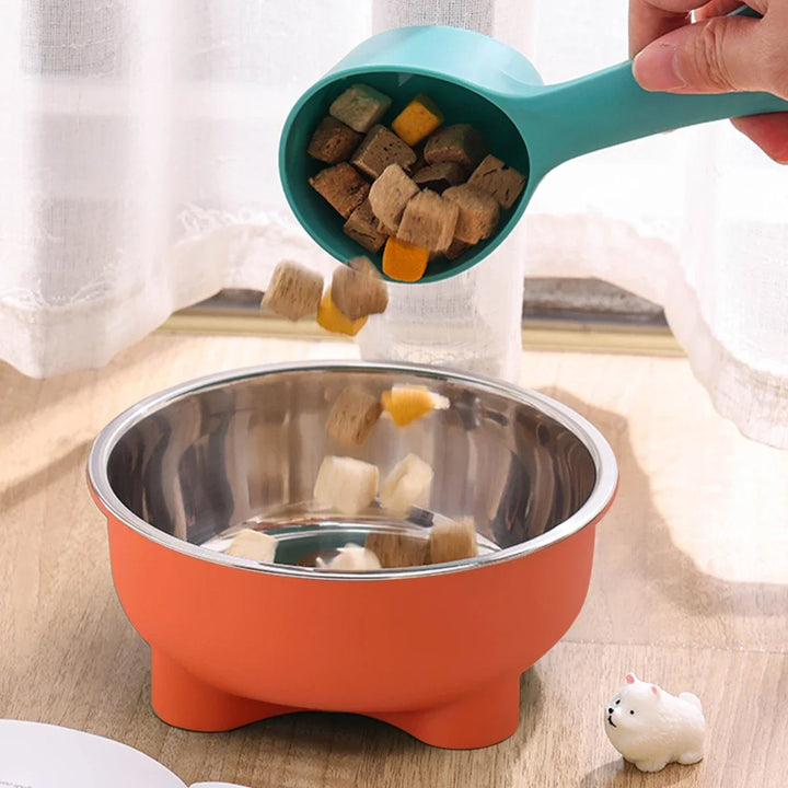 Anti Slip Stainless Steel Dog Bowl - Easy to Clean Indoor Pet Dish