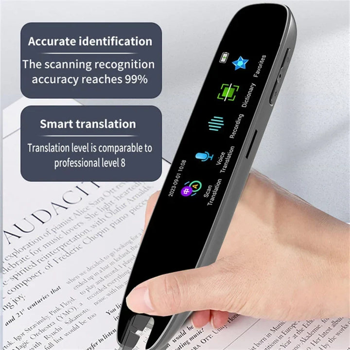 Multifunctional Smart Voice Translator Pen A26 - Real-Time Language Dictionary for Travel