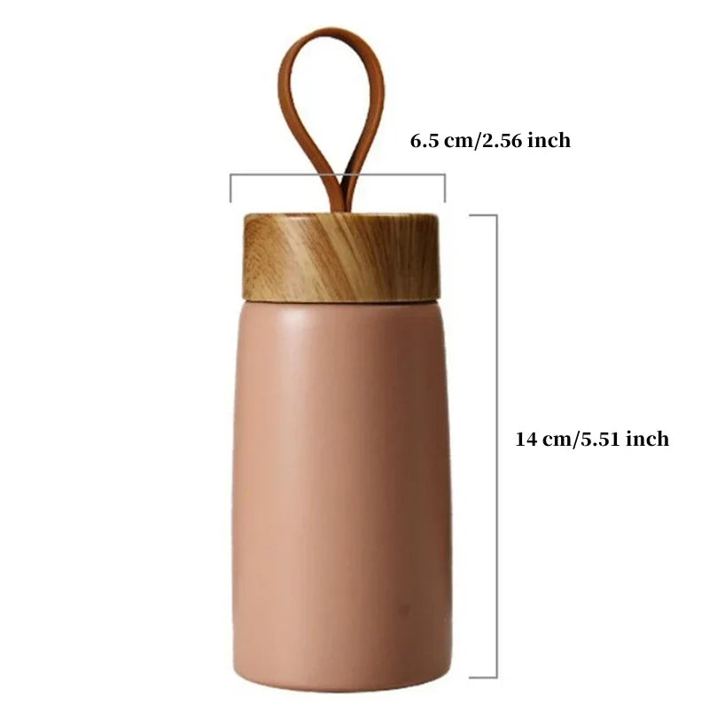 260ml Insulated Coffee Mug - 304 Stainless Steel Travel Tumbler, Portable Thermal Flask for Hot Drinks, Mini Water Bottle