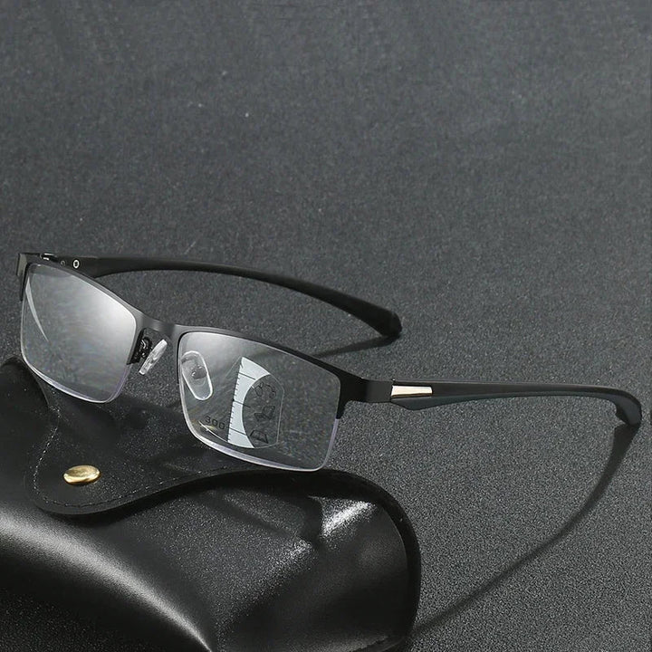 Reading Glasses Progressive Multifocal Photochromic Half Frame Fall 2026 Anti-Blue Light Far Sight Eyewear