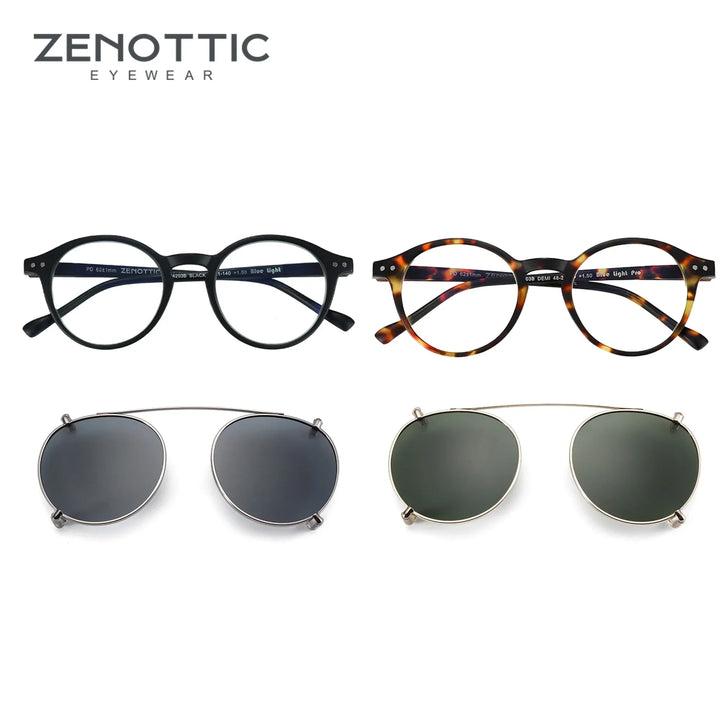 Clip On Sunglasses Retro Round Frames Anti Blue Light Polarizing Clip Ons Summer 2026