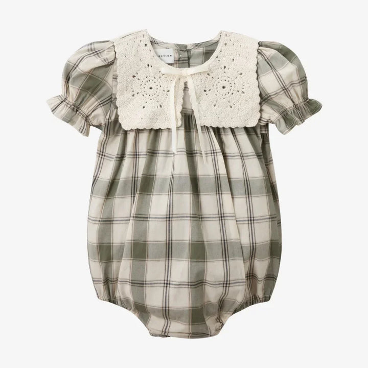 Soft Unisex Kids’ Matching Outfits – Plaid Grid, Floral, 100% Cotton, Summer Casual Wear