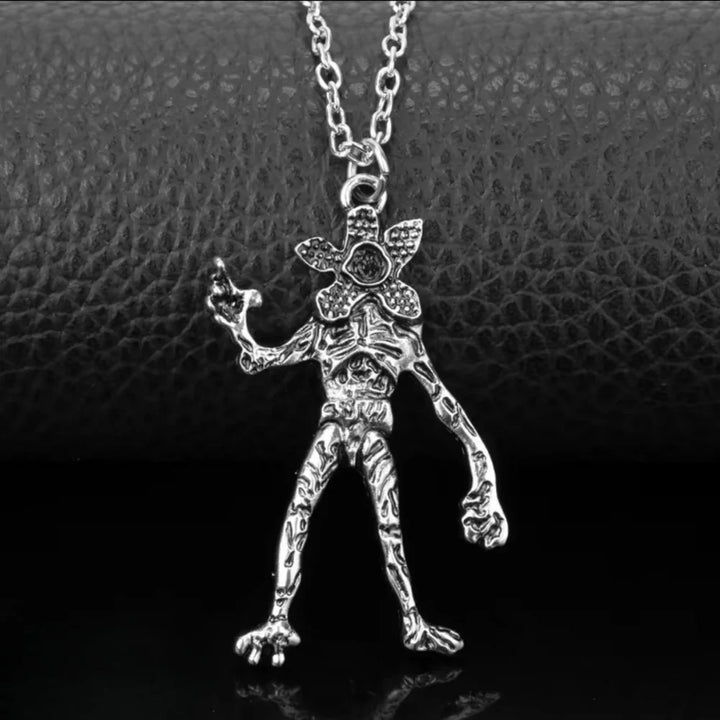 Monster Pendant Necklace 925 Sterling Silver Upside-Down Monster Charm Adjustable Valentine Gift 2026 Gift Ready
