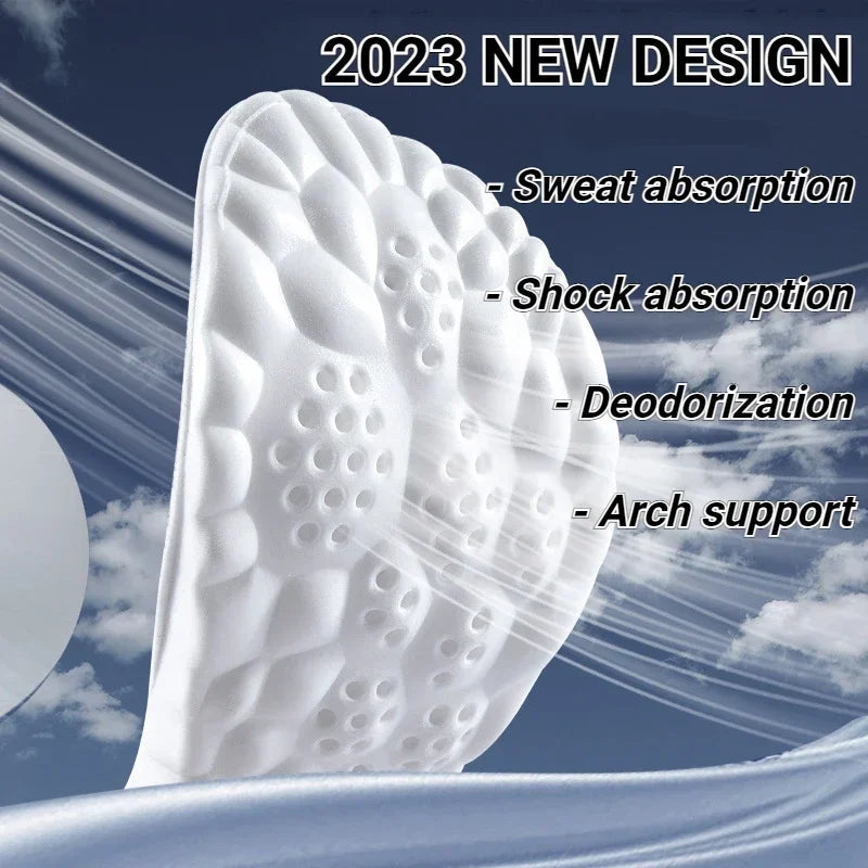 4D Massage Insoles – Ultra Soft Orthopedic Insoles For Running Shoes, Arch Support, Back To School 2025 Comfort