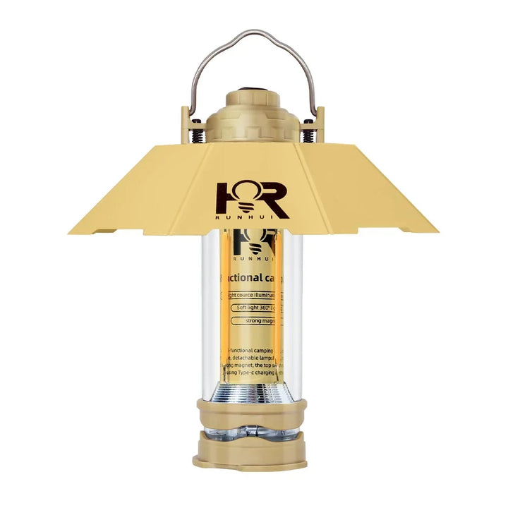3000mAH Waterproof Camping Lantern - Retro Tent Lighting, Outdoor Atmosphere Decor