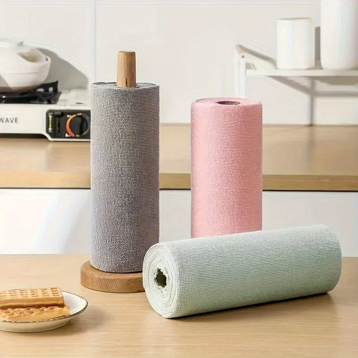 Absorbent Household Cleaning Towel Roll - Versatile Dishwashing &amp; Car Washing Cloth