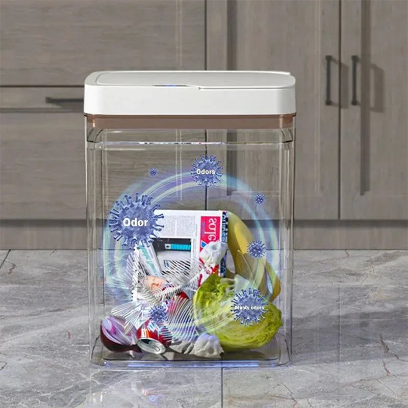 Touchless Smart Sensor Trash Can 15L Waterproof Automatic