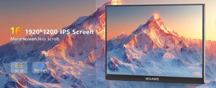 16 Inch 120Hz Portable Monitor 1920x1200 HDR Holiday Gift