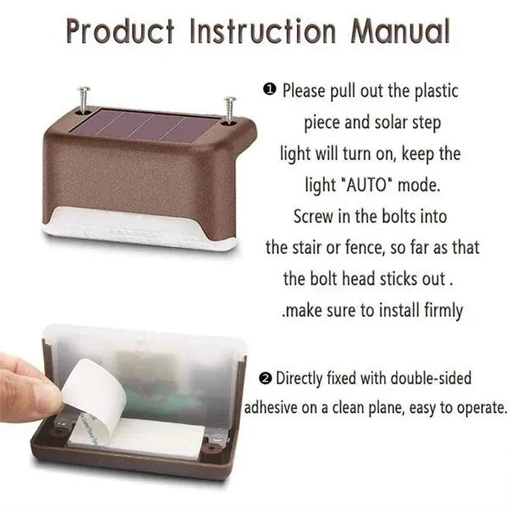 Solar Deck Lights Outdoor Waterproof LED Fence Lights for Patio Stairs Pathway Fall 2026 Eco Friendly