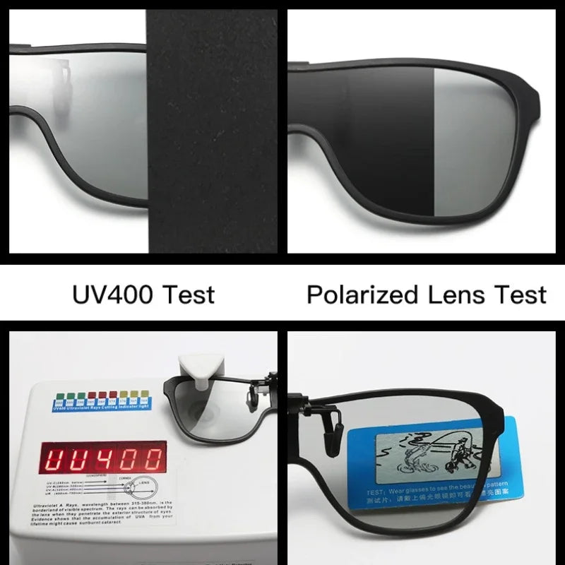 Clip On Sunglasses Polarized Flip Up Driving Glasses Mirror Lens Outdoor UV Protection Summer 2026