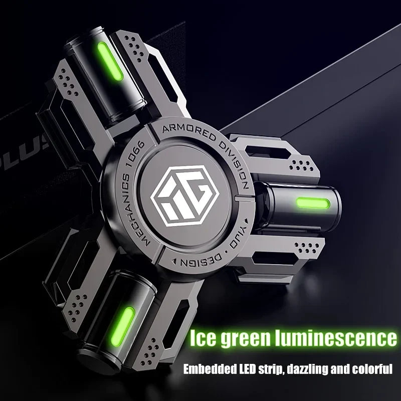 Glow Fidget Spinner Alloy EDC Long Spin Stress Relief