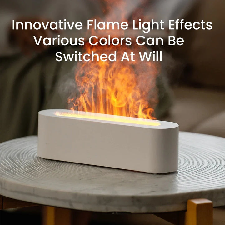 Essential Oil Aroma Diffuser Flame Humidifier with RGB Light