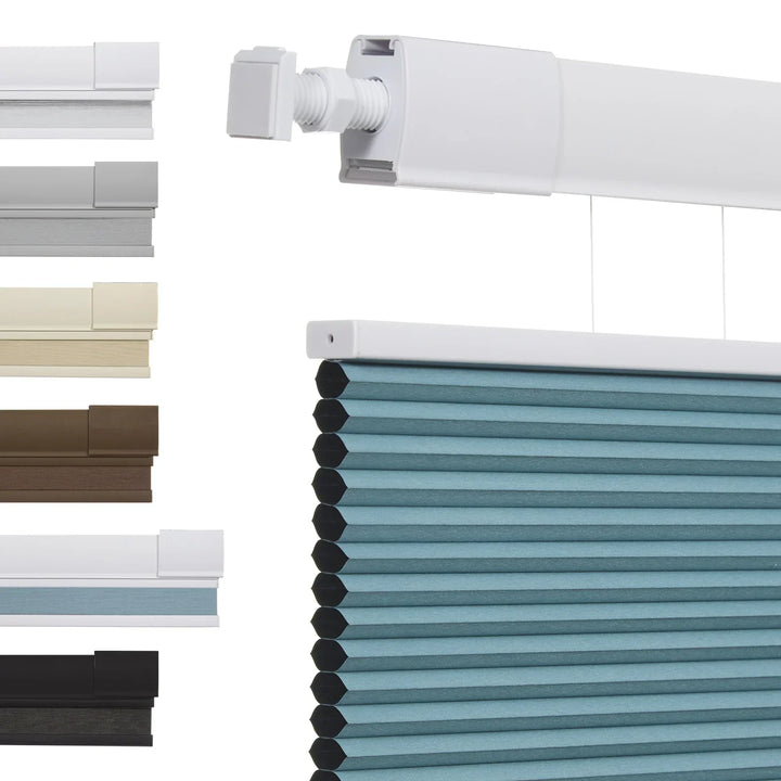 No Drill Honeycomb Blinds Cordless Thermal Insulated 1" Cell Fabric