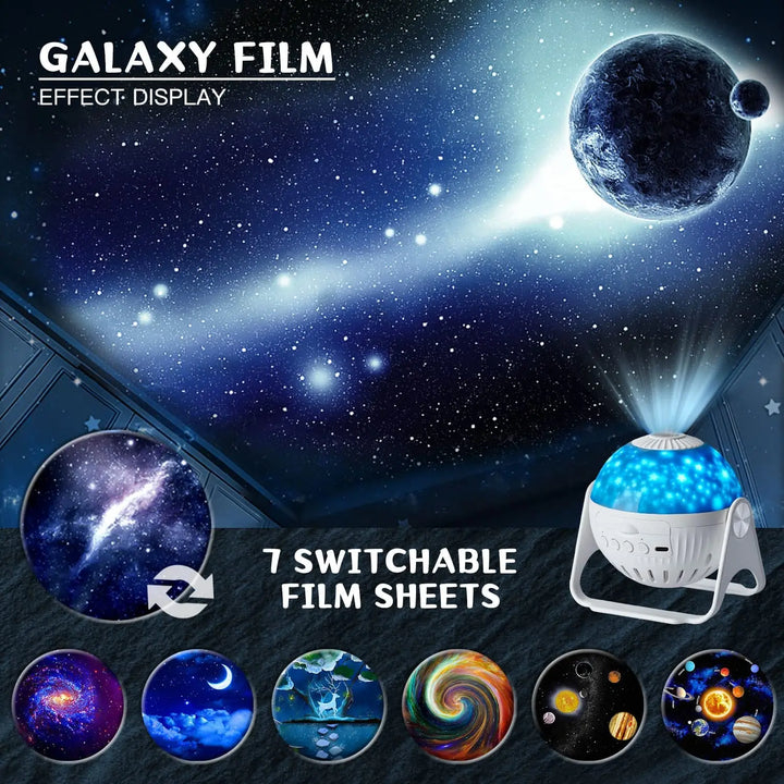 Planetarium Galaxy Night Light Projector - 360° Adjustable Star Sky Lamp for Kids