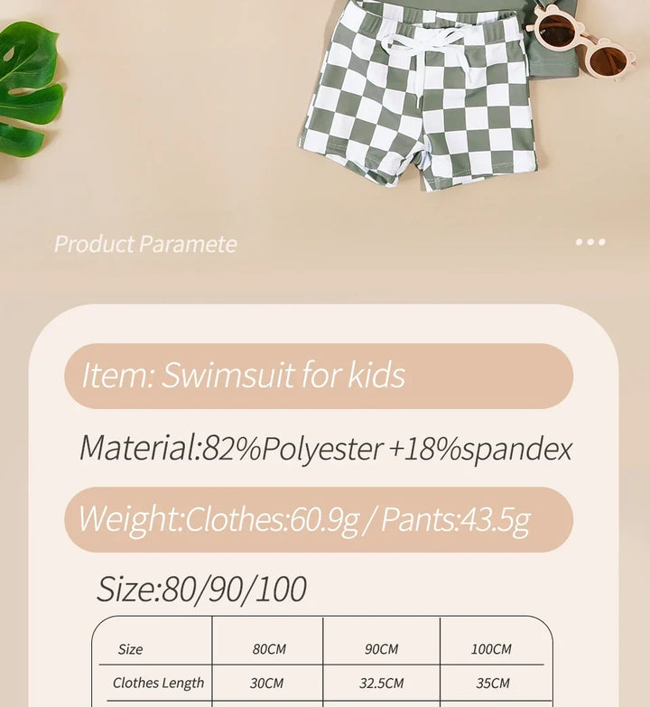 Breathable unisex baby swimsuit - long sleeve rash guard, polyester elastane, for summer pool