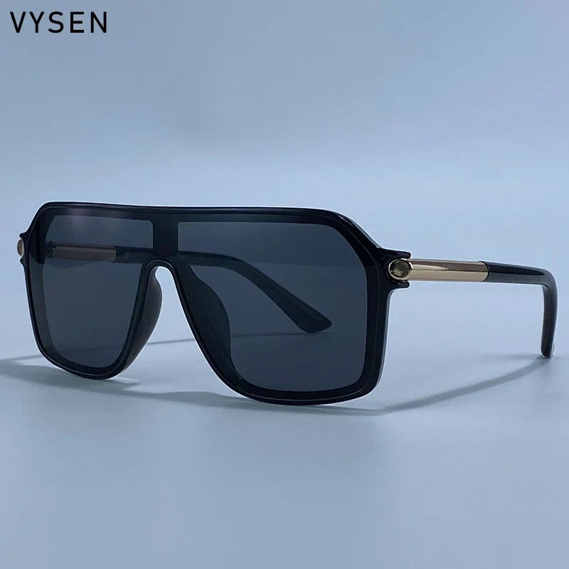 Sunglasses Shield OnePiece Steampunk Oversized Metal Frame Sports Sunglasses Fall 2026 Trend Premium Build
