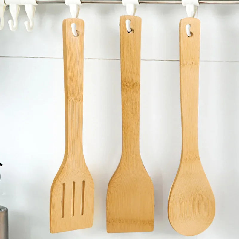Alishan Bamboo Cookware Set Non-Stick Frying Pan Spatula
