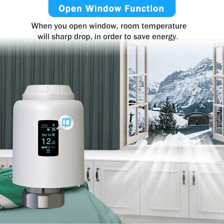 Smart Thermostatic Radiator Valve WiFi Radiator Thermostat Fall 2025 Smart Home Voice Assistant Ready