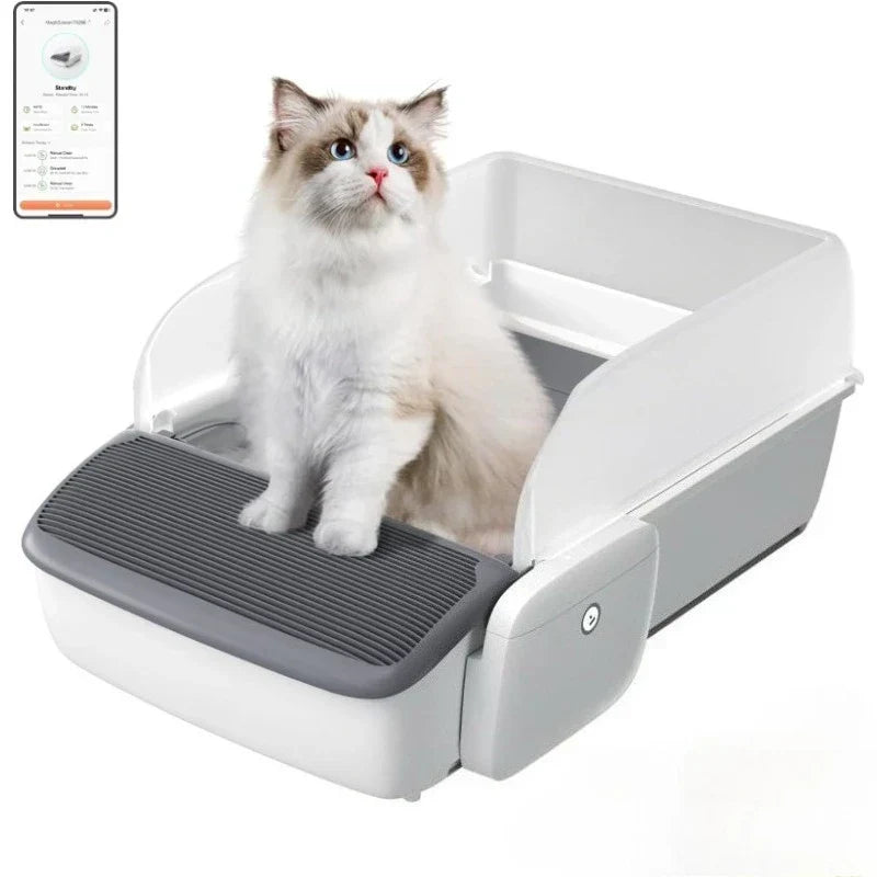 Self Cleaning Litter Box App Controlled Automatic Smart Litter Box TikTok Viral Fall 2025 Odor Free