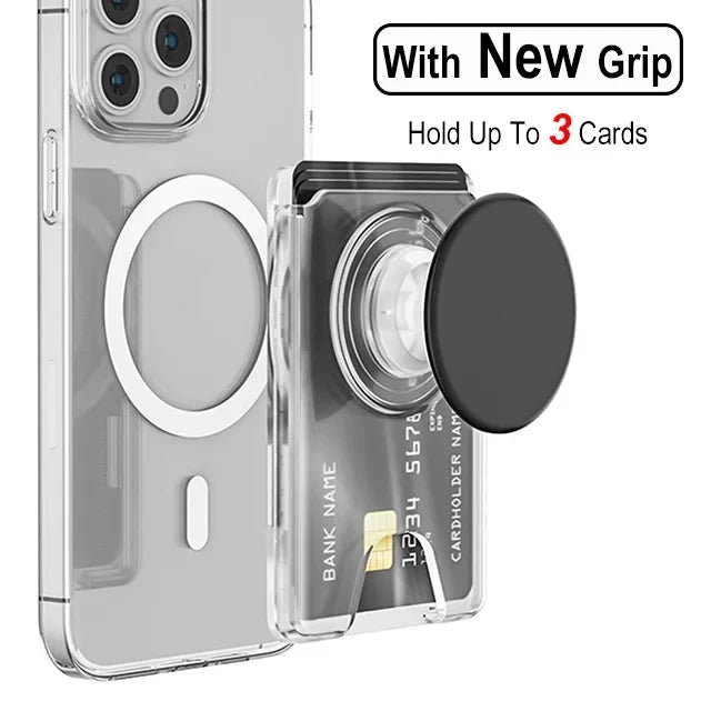 Magnetic Wallet With Expanding Grip For Phones Universal Card Holder Case Anti Scratch And Dustproof Back To School 2026
