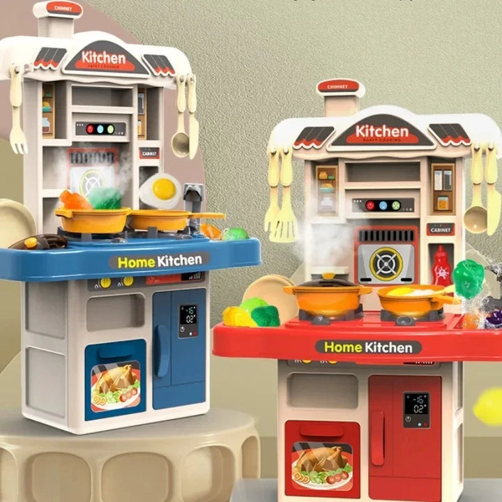 Kids Interactive Kitchen Play Set - Realistic Cooking Toys with Light &amp; Sound for Ages 3+, Fun Gift for Boys &amp; Girls