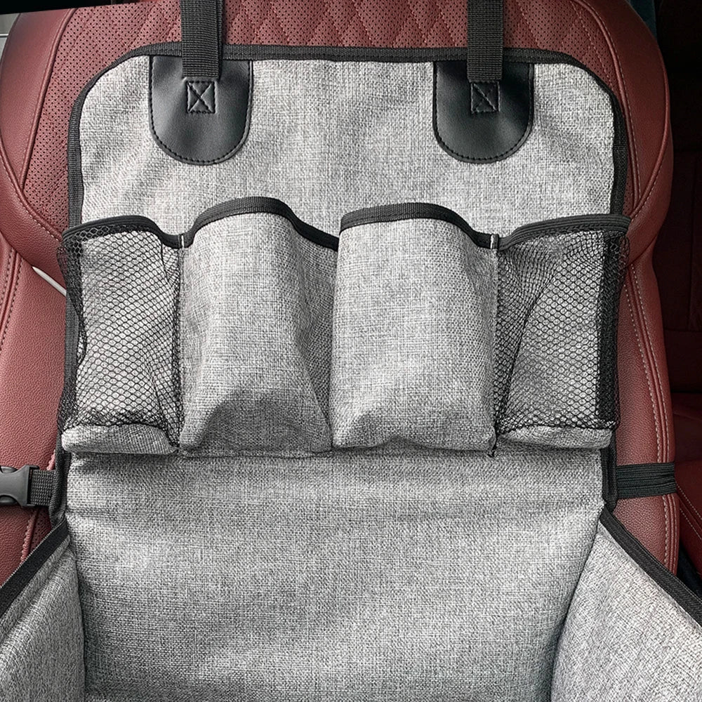 Dog Car Seat - Puppy Booster Seat for Front Seat, Storage Pockets for Small to Medium Dogs
