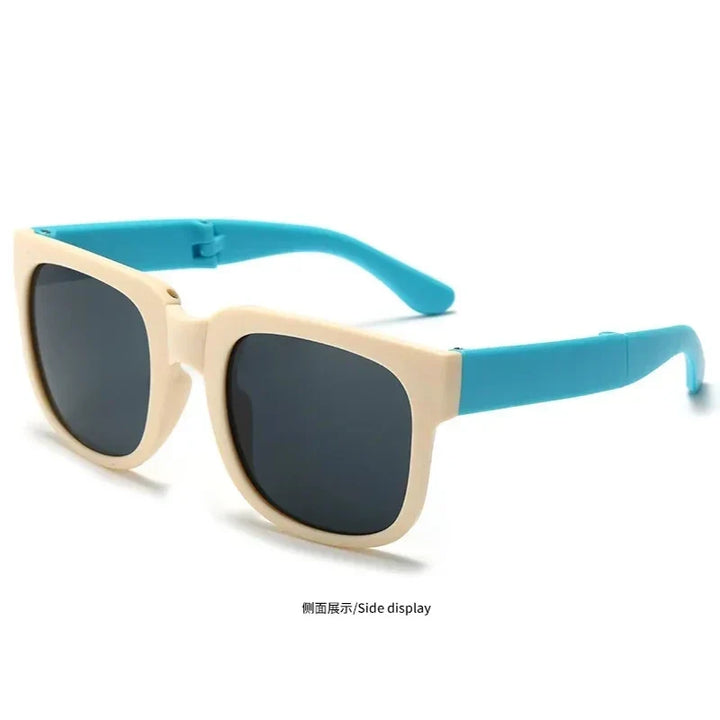 Kids Sunglasses Foldable Square Frame UV400 Protection for Outdoor Play Summer 2026 Gift Idea