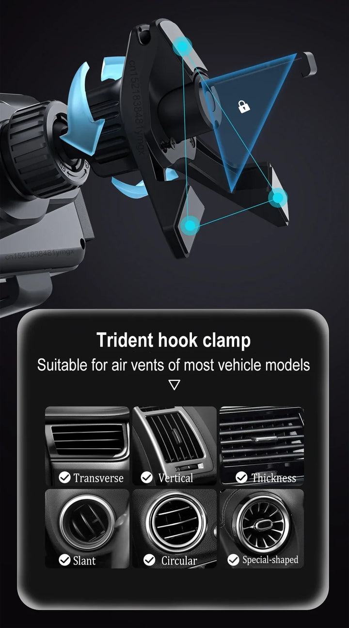 Wireless Car Charger Dual Coil Fold Screen Mount Fast Charge For Foldable Phones Air Vent Car Holder Fall 2026
