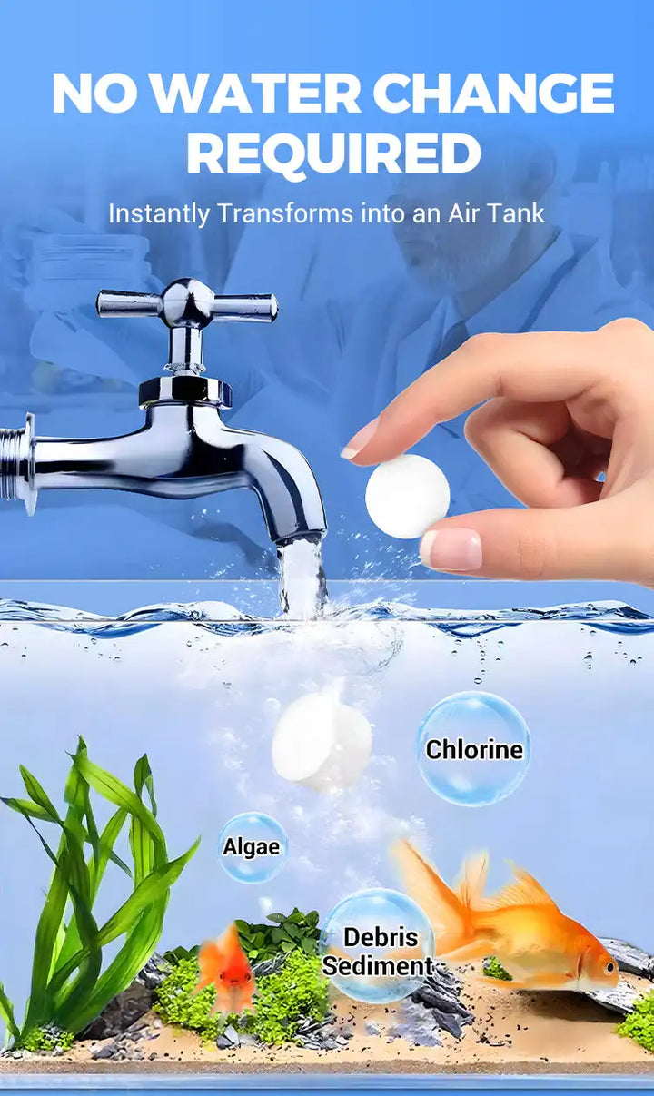 Aquarium Water Purification Tablets – Fast-Acting Fish Tank Clarifier Eco-Friendly 2026