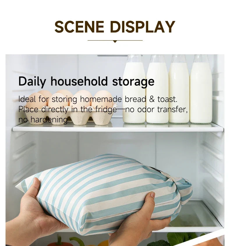 Beeswax Bread Bags 2-Pack Oxford Cloth – Eco-Friendly Reusable Food Storage Fermentation Bags 2026