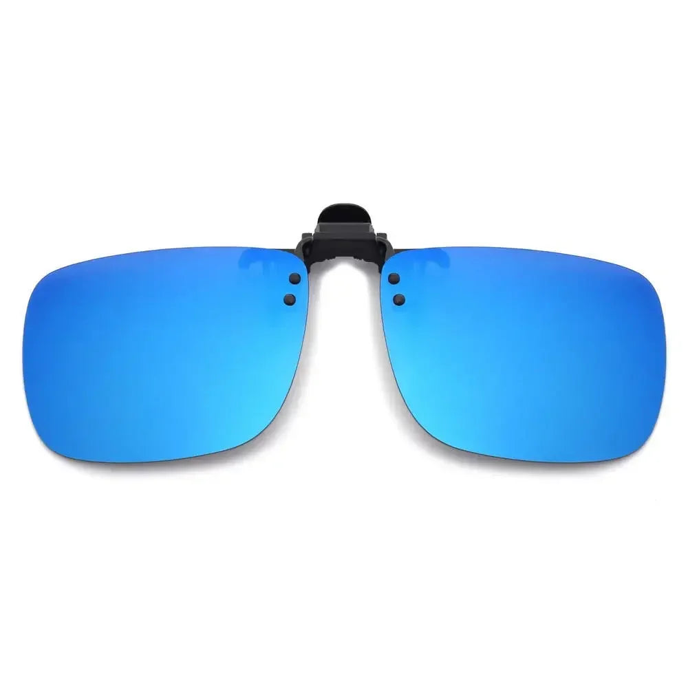 Clip-On Sunglasses Polarized UV400 Night Vision Driving Glasses Square Clip-Ons Anti-Glare Vintage Style 2026