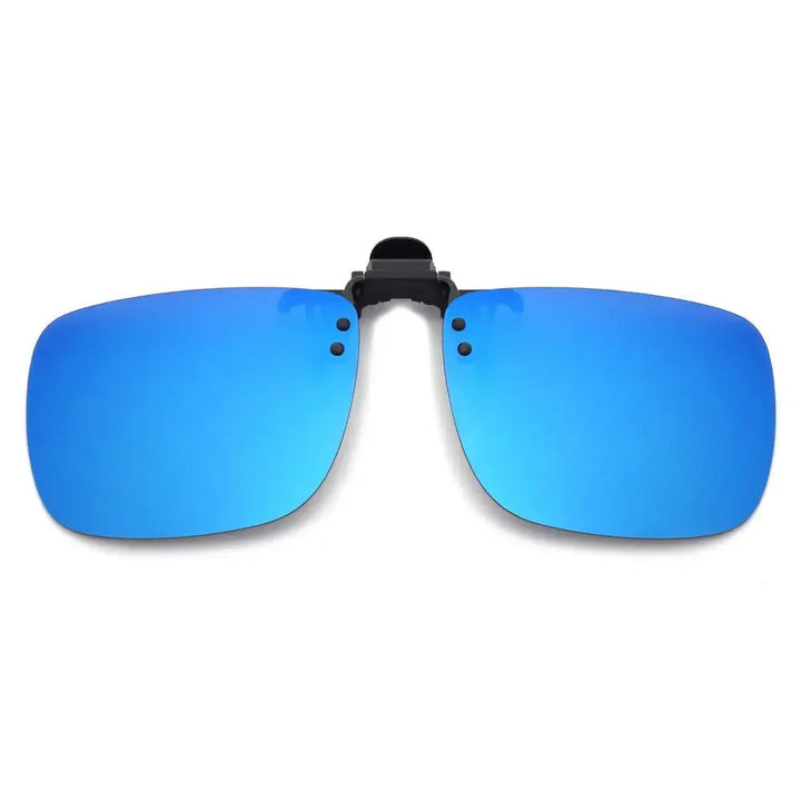 Clip-On Sunglasses Polarized UV400 Night Vision Driving Glasses Square Clip-Ons Anti-Glare Vintage Style 2026