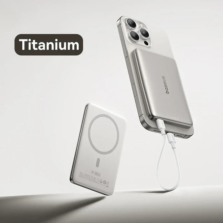 Ultra-Slim Magnetic Power Bank – Card-Sized 10000mAh PD 27W &amp; 5000mAh PD 20W Wireless Charging 2026