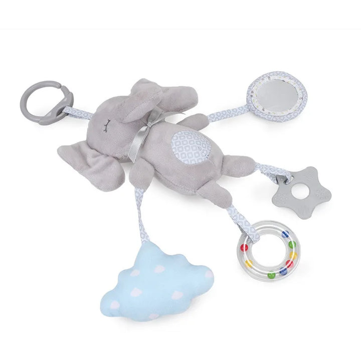 Elephant Plush Rattle Newborn Sensory Toys Soft Bell