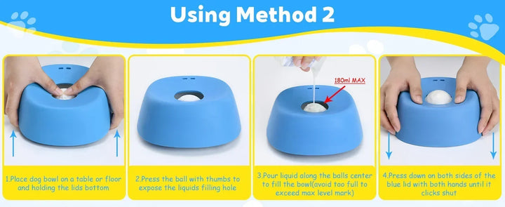 Anti-Slip Slow Feeder Dog Bowl – Ball-Shaped Lick Mat Anti-Choke Design, Pet Feeding Gift 2026
