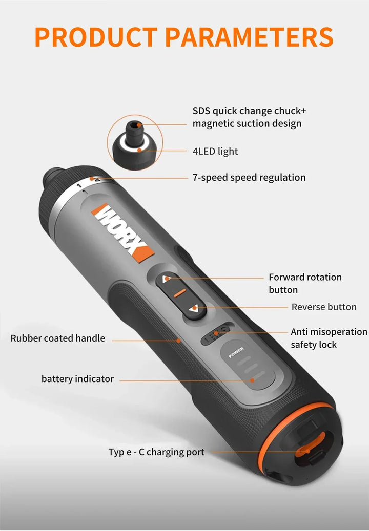 Cordless Screwdriver Kit With 30 Bit Set USB Rechargeable 4V DIY Tool For Home Projects Fall 2025
