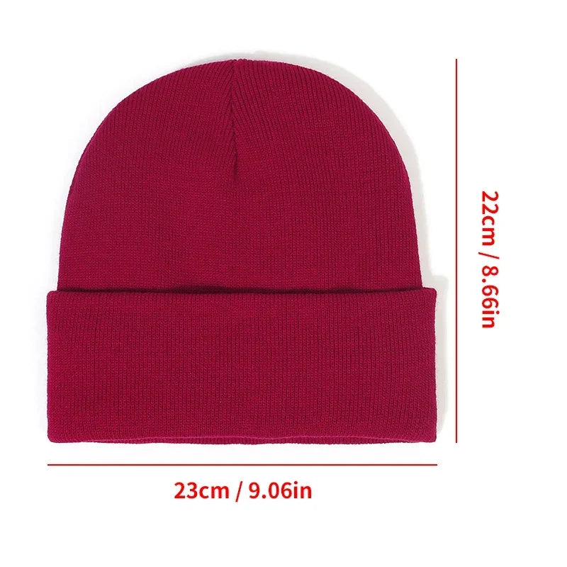Winter Knit Beanies Womens Satin Lined Beanie Cap - Thick Chunky Soft Skull Hat for Winter
