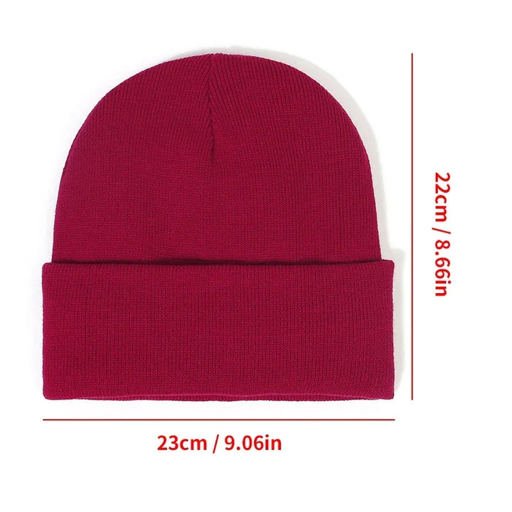 Winter Knit Beanies Womens Satin Lined Beanie Cap - Thick Chunky Soft Skull Hat for Winter
