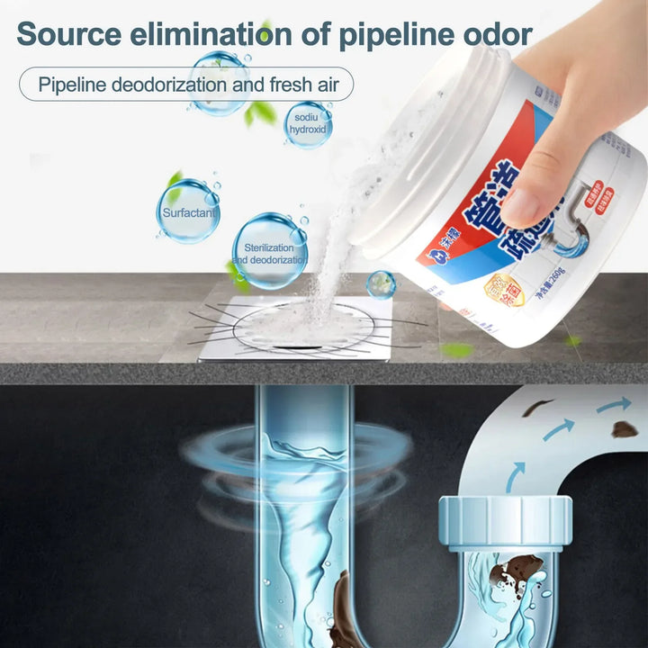 Drain Cleaner Powder 260g Eco Friendly Kitchen Drain Unblocker With Deodorizing Action Spring Cleaning 2026