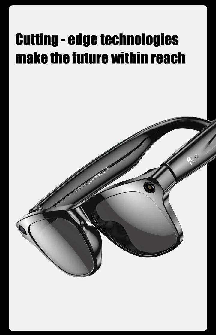 Smart AI Camera Glasses Bluetooth Call Voice Assistant