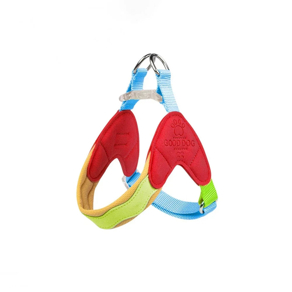Dog Harness Y Shaped Adjustable Chest Straps Polyester Blends Summer 2026 Outdoor Use Easy Fit