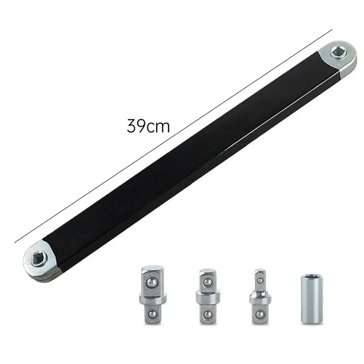 Compact Offset Extension Wrench 4-Adapter Set – Dual-Purpose Impact Socket Ratchet Automotive Hand Tool 2026
