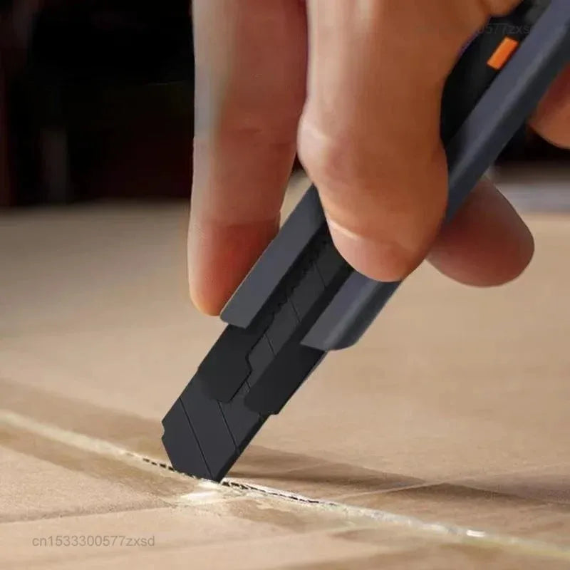 Compact Utility Knife with Safety Lock - 0.79inch Carbon Steel Blade, Home Tools for DIY Crafts